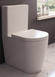 Zaff C/C Rimless Pan, Cistern & Seat