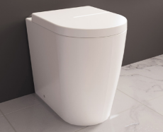 Zaff Back To Wall Rimless Pan & Seat