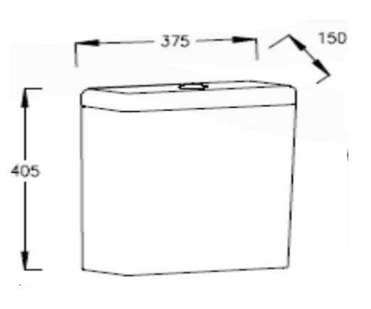 Zaff C/C Rimless Pan, Cistern & Seat