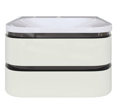 Calypso Diamante Wall Hung Vanity Unit & Basin